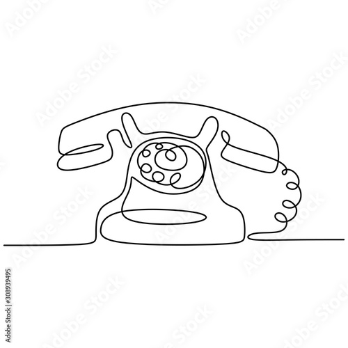 Vintage telephone old style...