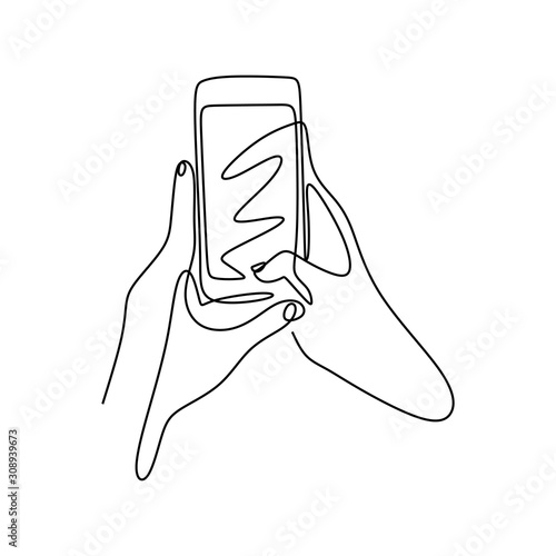 Continuous one line drawing...