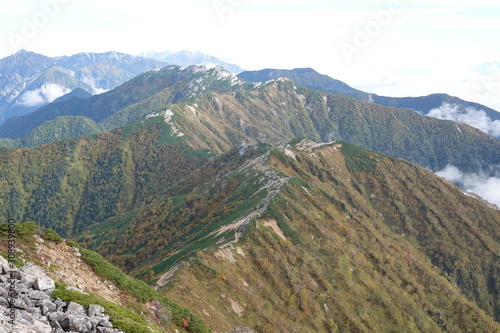 Trails of Jonen mountains (Japan alps / Japanese mountains)