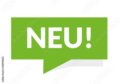 Neu  Störer Sprechblase grün