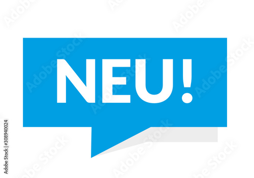 Neu  Störer Sprechblase blau