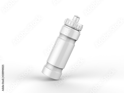 Wallpaper Mural White blank plastic sport drink bottle mockup for fitness on isolated white background, 3d Illustration Torontodigital.ca