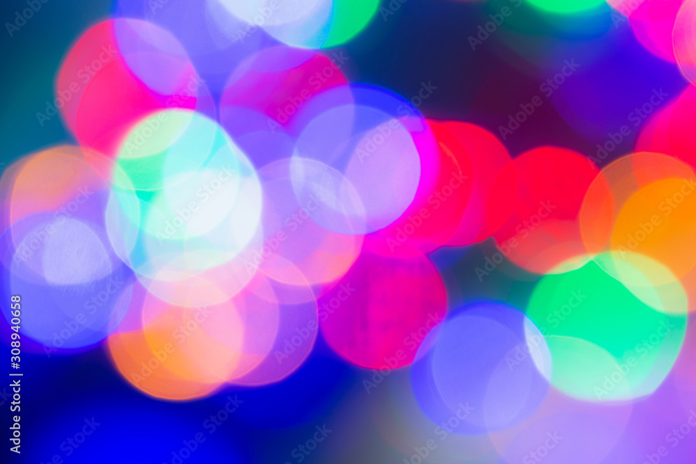Abstract colorful bokeh background for Christmas xmas, Happy new year 2020, festive, event, happy birthday, celebration, congratulations design.