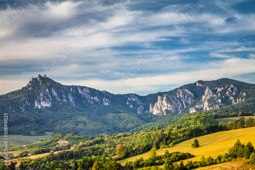 Mountains in the Sulov rocks Nature Reserves  Slovakia  Europe.