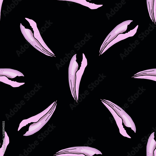 Lilium. Seamless pattern. Endless texture. 