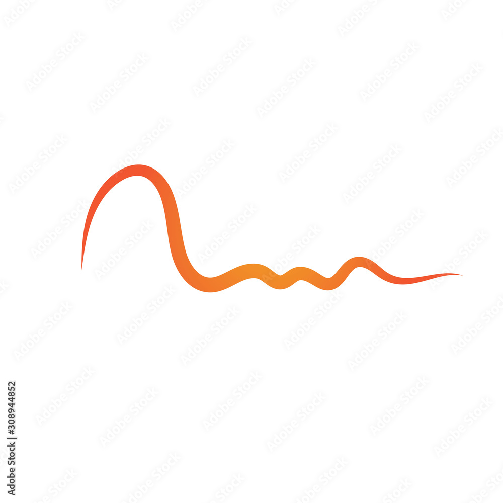 Sound waves vector illustration Sound waves vector illustration