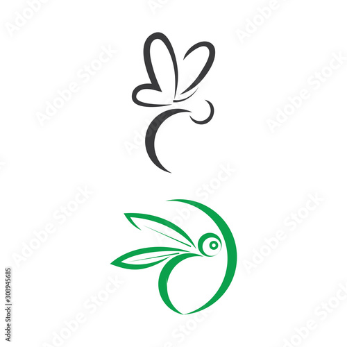 Dragonfly illustration icon © evandri237@gmail