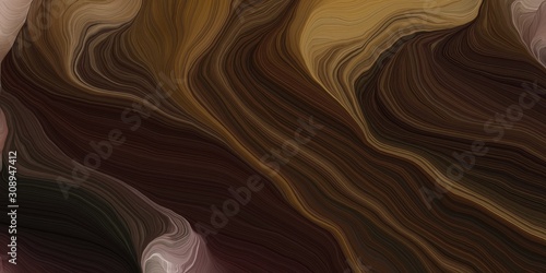 background graphic with modern waves background design with very dark pink, pastel brown and brown color