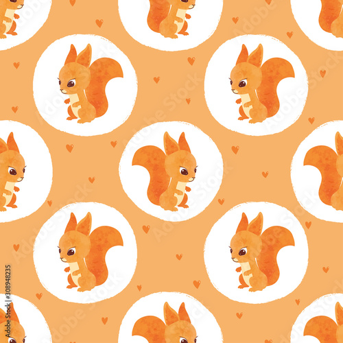 Seamless polka dot pattern ...