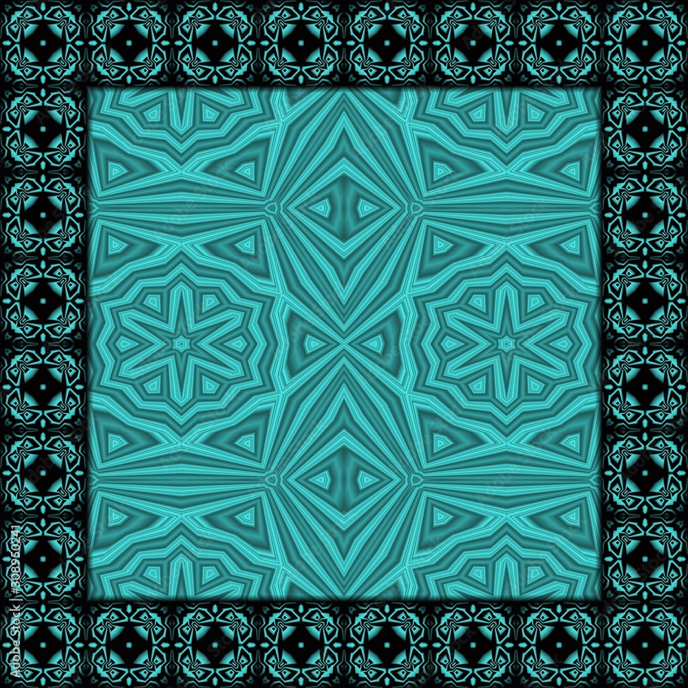 Obraz premium Elegant ornamental seamless pattern tile