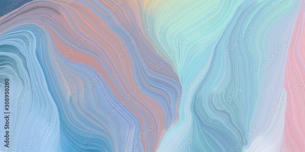 Background Graphic With Modern Soft Swirl Waves Background Design With Pastel Blue Steel Blue And Thistle Color Stock Illustration Adobe Stock