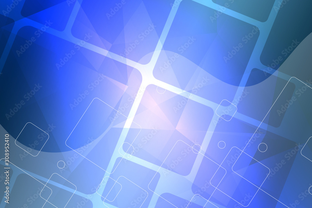 Fototapeta premium abstract, blue, design, wallpaper, light, technology, digital, illustration, texture, curve, pattern, line, graphic, backdrop, wave, space, futuristic, business, art, square, shape, 3d, gradient
