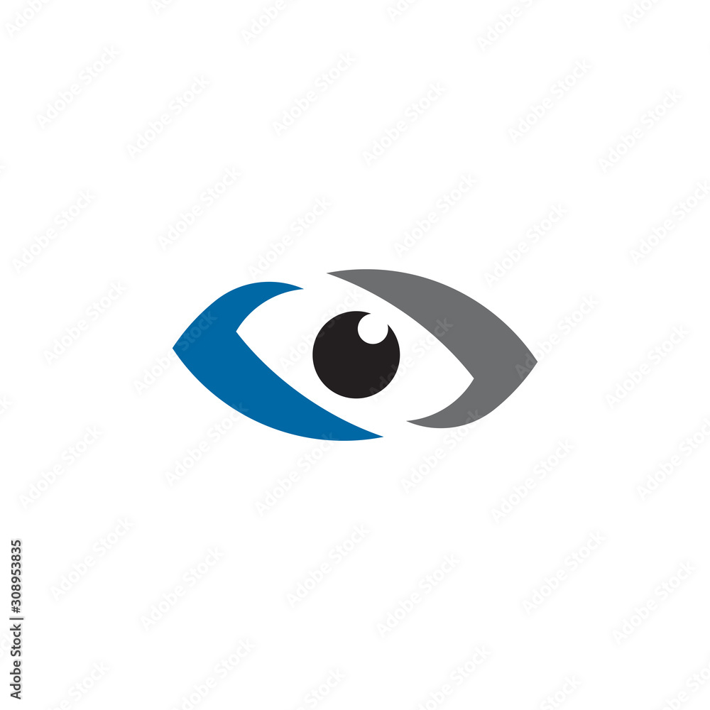 Eye icon logo design vector template