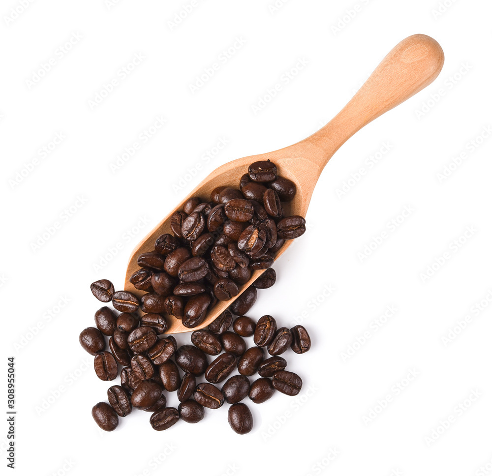 Fototapeta premium Coffee beans Isolated on a white background.
