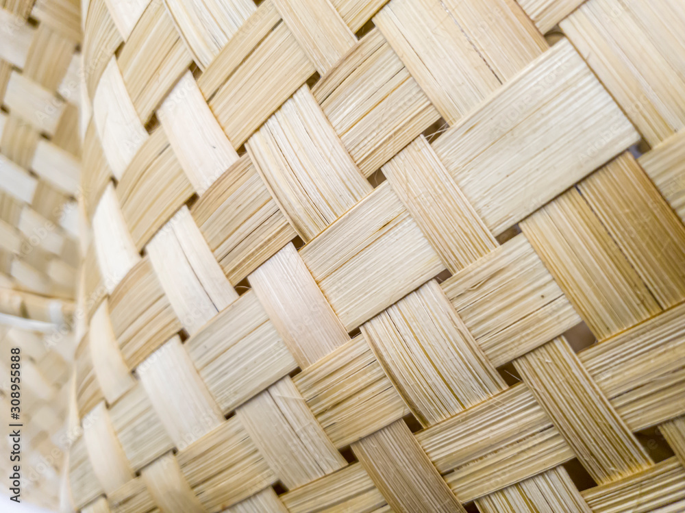 wicker baskets of rice fiber close up wicker baskets of rice fiber close up