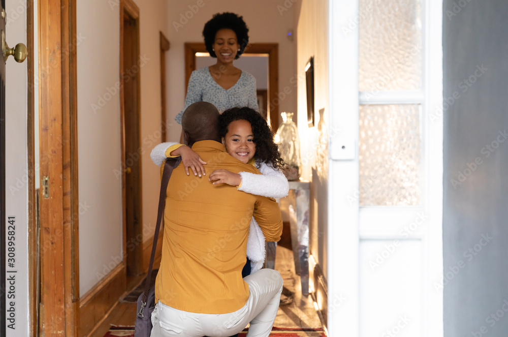 Family spending time in their home Family spending time in their home