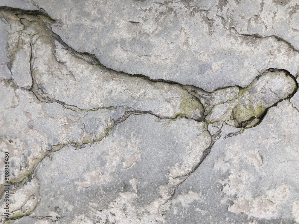 Cracked concrete texture closeup background Cracked concrete texture closeup background