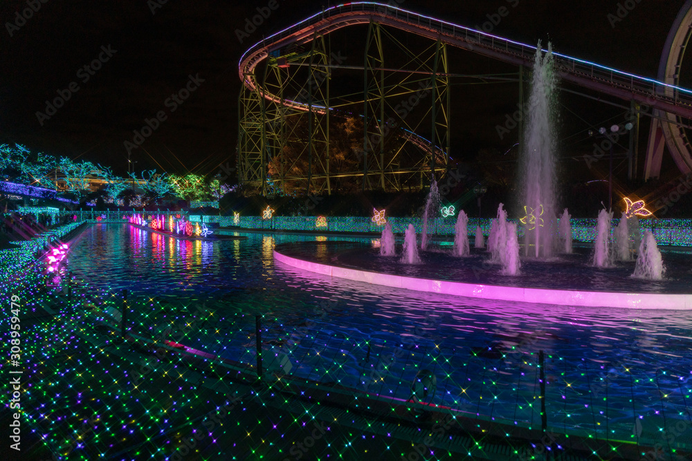 Obraz premium 遊園地のイルミネーション#9