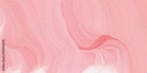 background graphic with abstract waves design with light pink, misty rose and light coral color © Eigens