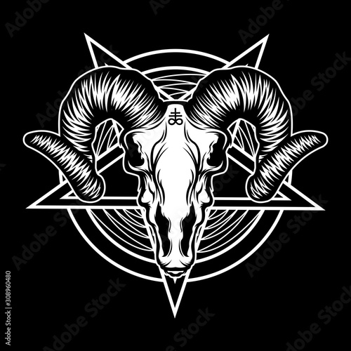 Tela design satanic symbol