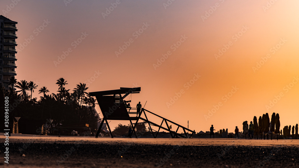Fototapeta premium cartagena sunset
