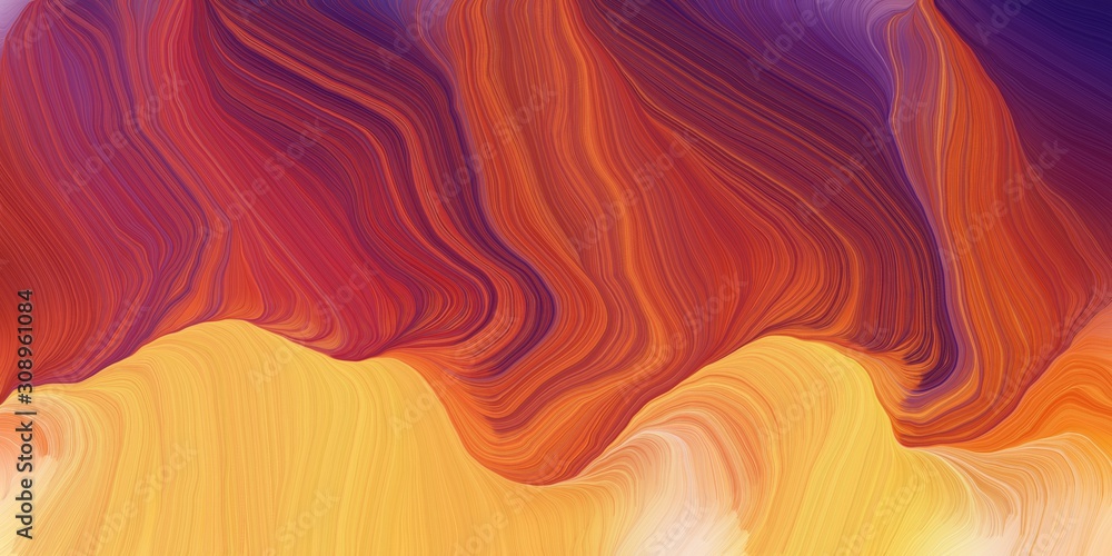 background graphic with modern curvy waves background design with dark moderate pink, sandy brown and very dark magenta color