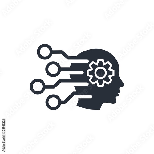 Smart Electronics. Potential development.Vector icon isolated on white background.