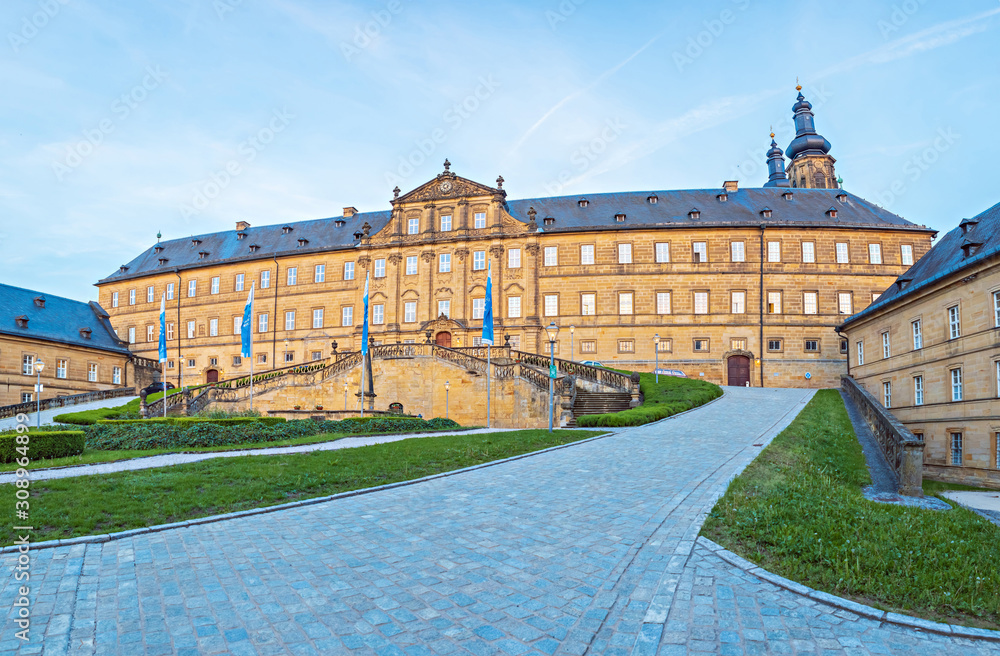 Fototapeta premium The Banz Abbey near Lichtenfels and Bad Staffelstein