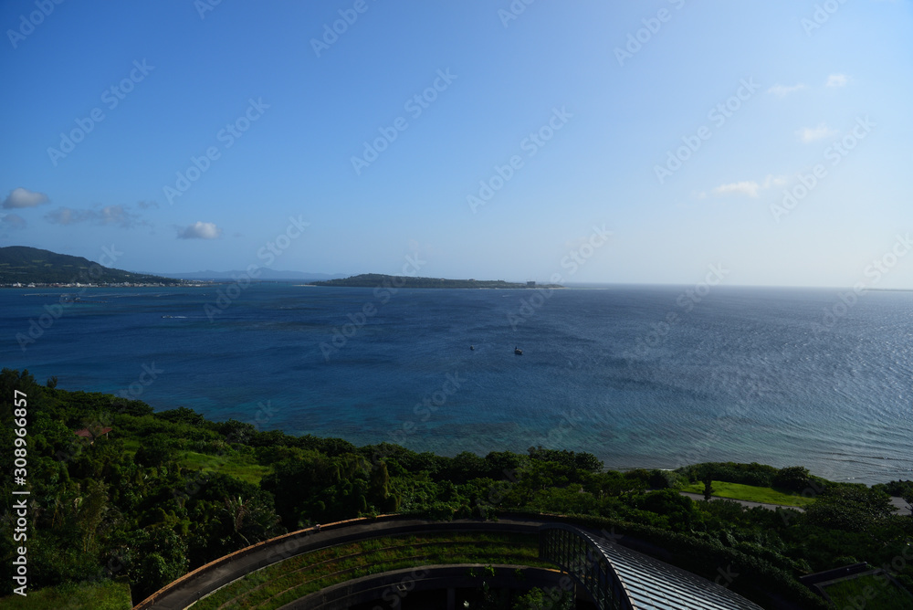 Coastal landscape of Ocean Expo Park in Okinawa Prefecture, Japan Coastal landscape of Ocean Expo Park in Okinawa Prefecture, Japan