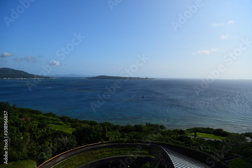 Coastal landscape of Ocean Expo Park in Okinawa Prefecture, Japan photo