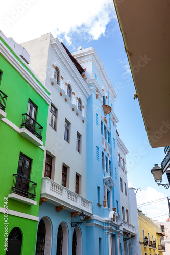 Colorful Architectural Photo Taken in Old San Juan Puerto Rico