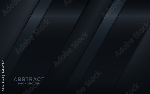 Abstract dark metallic on black blank space design modern futuristic technology background vector illustration.