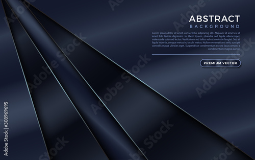 Metallic blue abstract material design for background, card, annual business report, brochure, poster template.