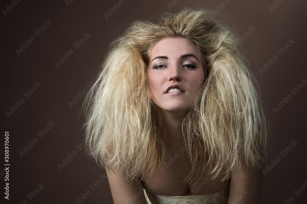 Portrait of a beautiful young blonde woman Portrait of a beautiful young blonde woman