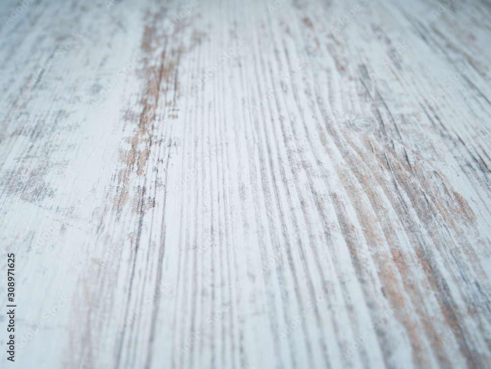 Fototapeta premium White wooden background in cafe table with high resolution Copy space. low angle view