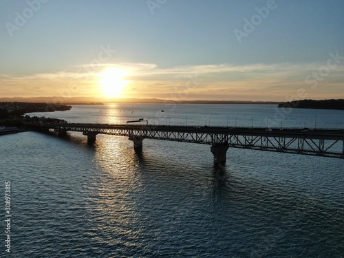 Westhaven  Auckland   New Zealand - December 11  2019  The beautiful scene surrounding the St Marys Bay and Westhaven area  with the Auckland Landmark Bridge behind it.