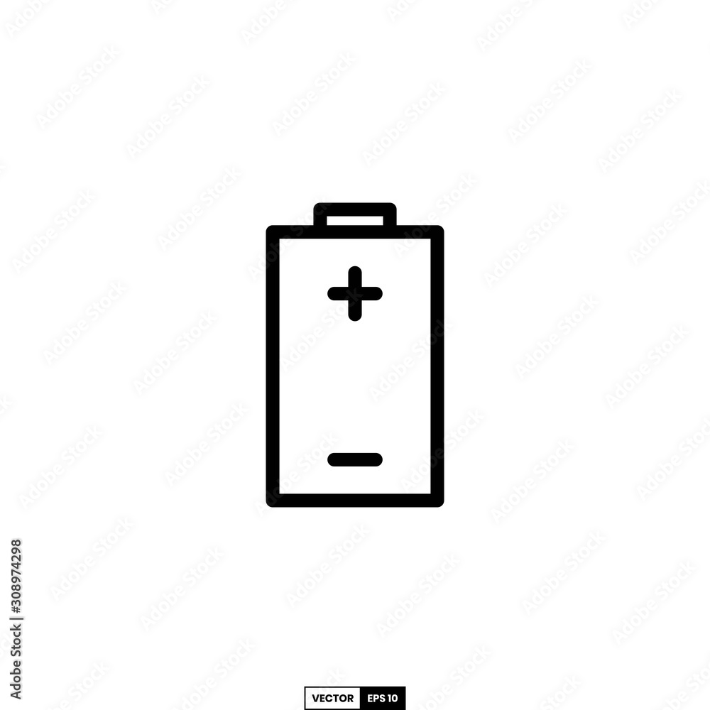 Battery icon, design inspiration vector template for interface and any purpose Battery icon, design inspiration vector template for interface and any purpose