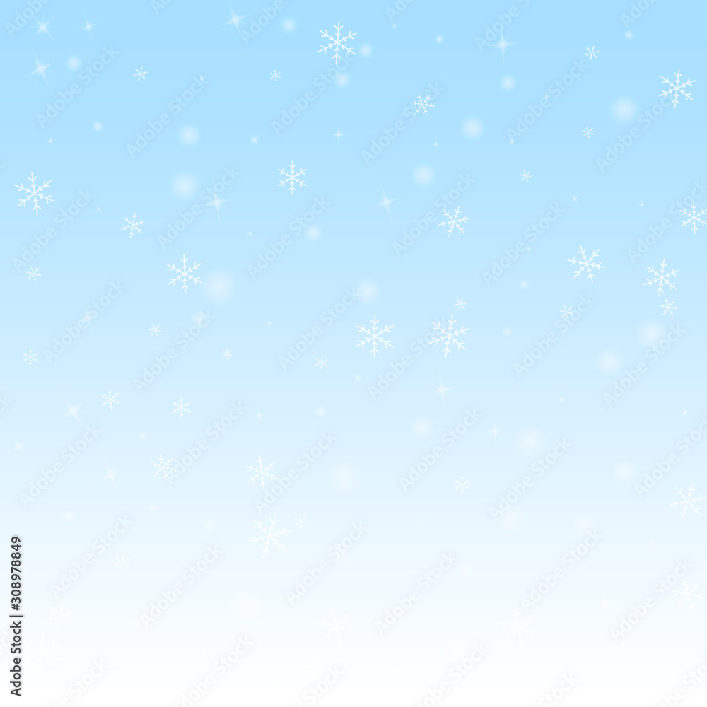 Sparse glowing snow Christmas background. Subtle f Sparse glowing snow Christmas background. Subtle f