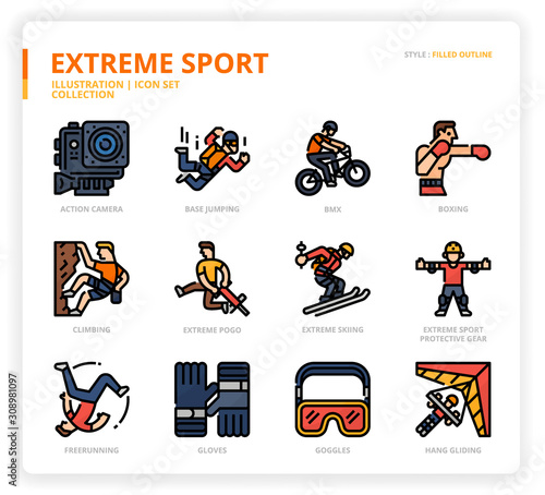 Extreme Sport icon set