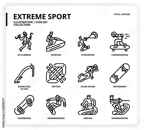 Extreme Sport icon set