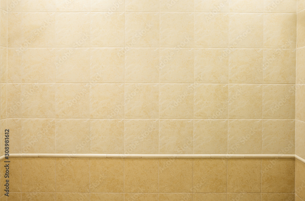 Fototapeta premium Beige tile background
