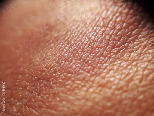 Texture of human skin. Extreme close up macro shot