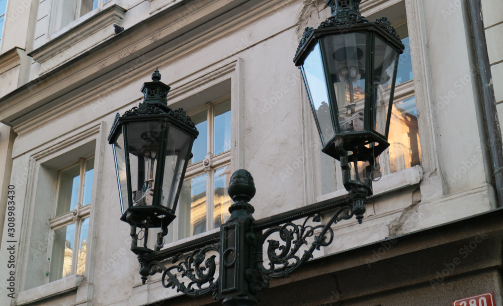 プラハ旧市街の街灯