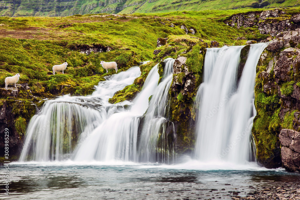 Falls Kirkjoufellfoss Falls Kirkjoufellfoss