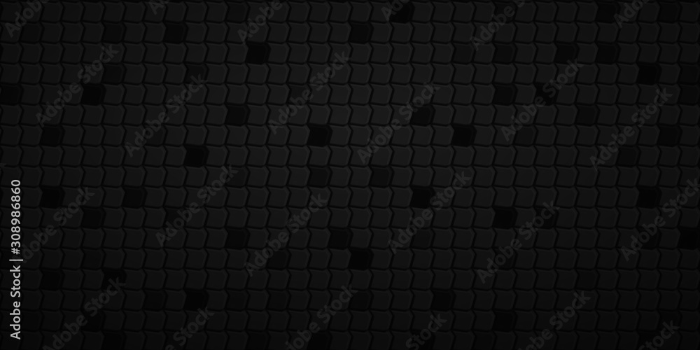 Fototapeta premium Abstract tiled background of polygons fitted to each other, in black colors