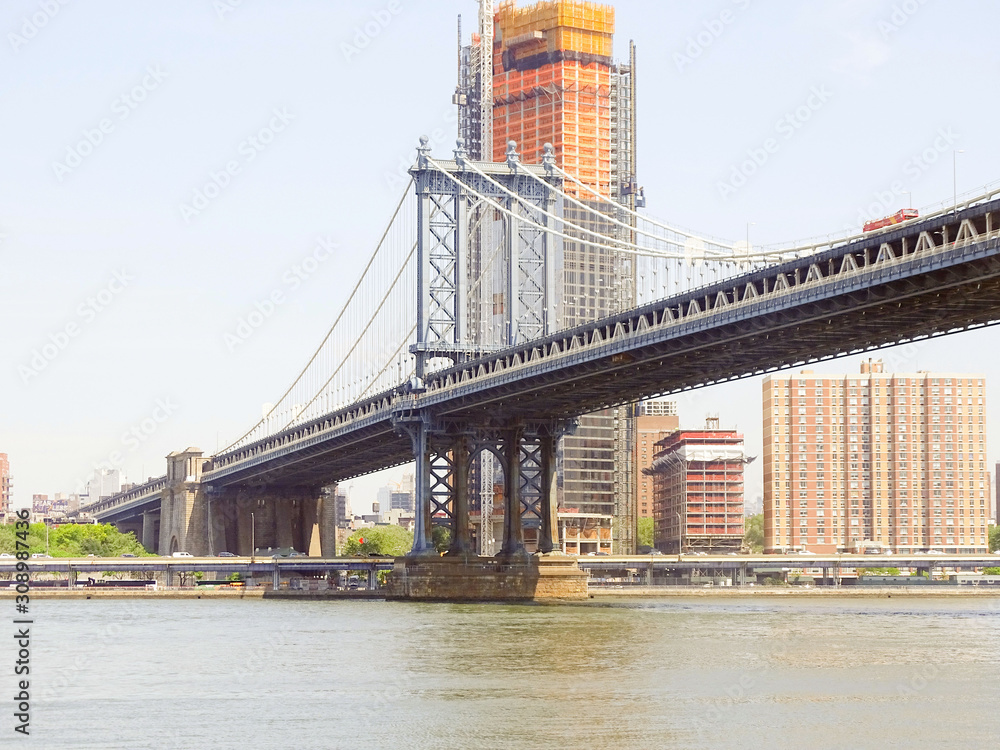 Naklejka premium Manhattan bridge