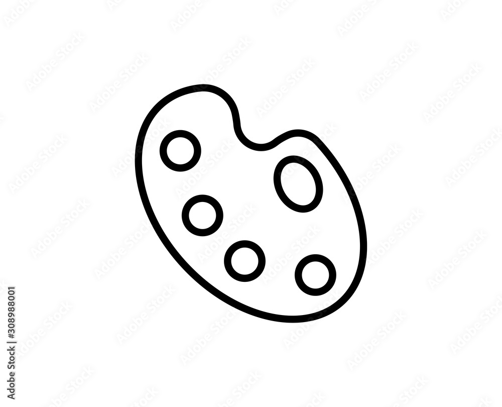 Palette line icon Palette line icon