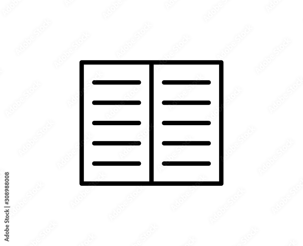 Book line icon Book line icon