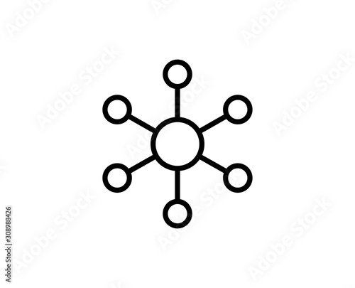 Network line icon