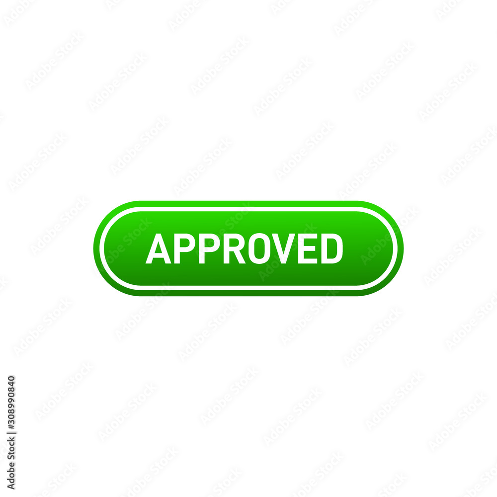 Approved sign icon design isolated on white background. Vector illustration Approved sign icon design isolated on white background. Vector illustration